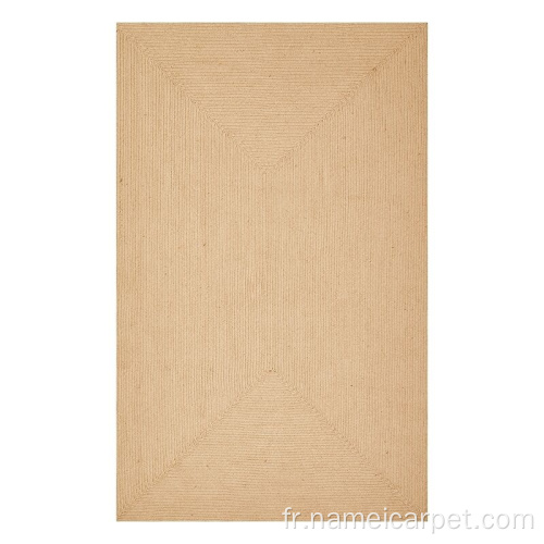 Tapis de jute en fibre naturelle de couleur naturelle Carpets